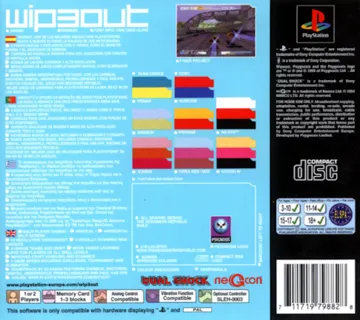 Wip3out (EU) box cover back